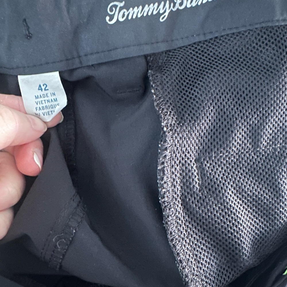 Like new!! Tommy Bahama Black Athletic Shorts - Picture 3 of 6